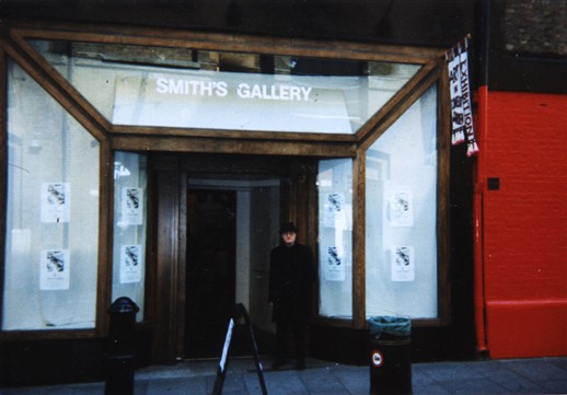 Photo:George Skeggs outside Smith's Galleries 1-2-3