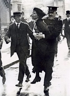 Photo:Emmeline Pankhurst, arrested 22 May 1914