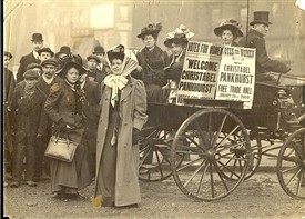 Photo:Christabel Pankhurst in Manchester