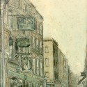 Photo:Watercolor of New Row, Covent Garden.