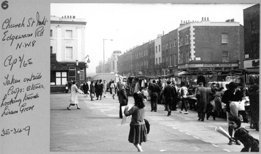 Photo:Photo of Church Street market 1965