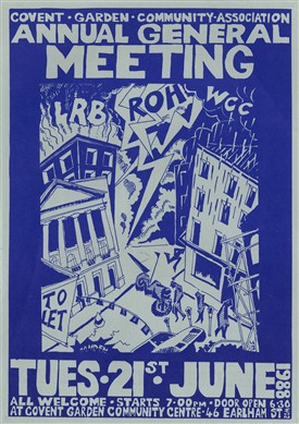 Photo:1988 AGM poster for the Covent Garden Community Association