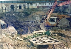 Photo:Demolition of community Garden