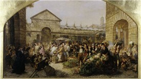 Photo:The hustle and bustle of the market in 1864