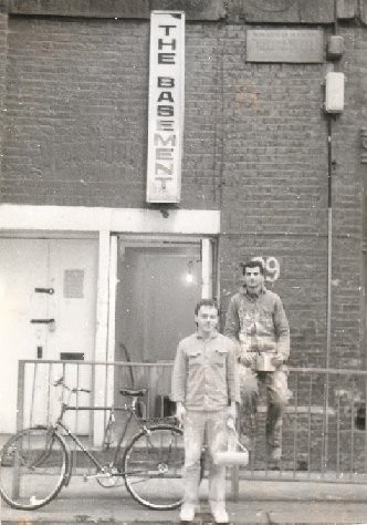 Photo:Two members of the Basement Club in Shelton St 1970s or 80s